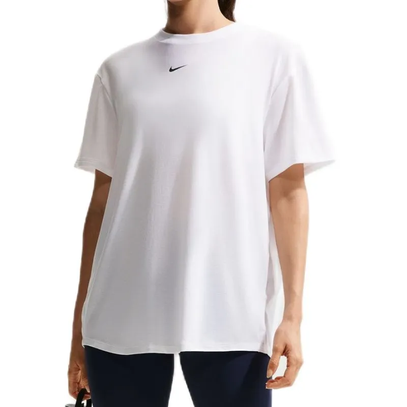 Nike One Relaxed Dri-Fit Short Sleeve - white/black