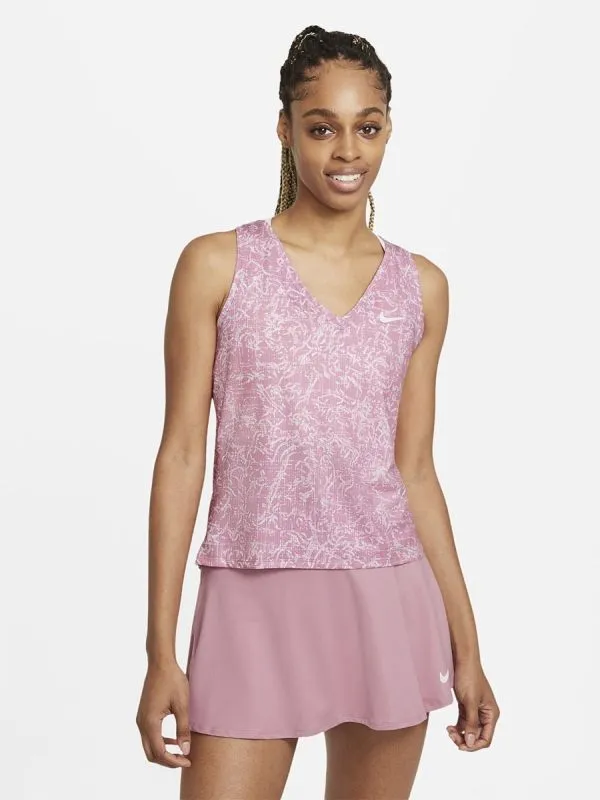 Nike Court Victory Tank Print W - elemental pink/white