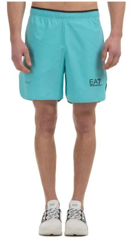 EA7 Man Woven Shorts - blue curacao