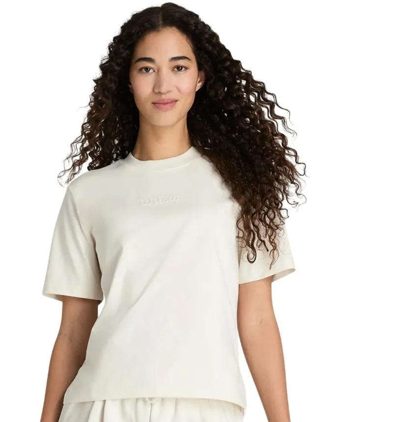 Women's T-shirt Wilson Modern - sandrift graphic - Beige