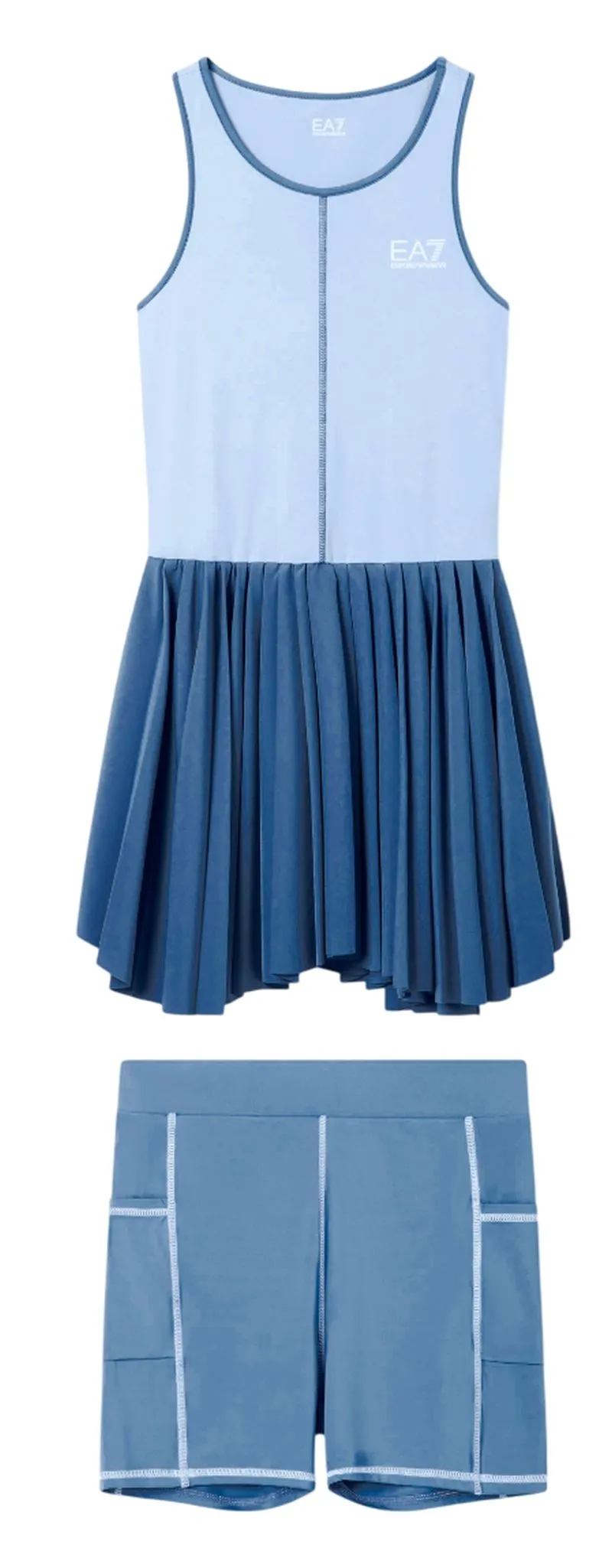 EA7 Tennis Jersey - blue horizon/zen blue EA7 Tennis Jersey - blue horizon/zen blue