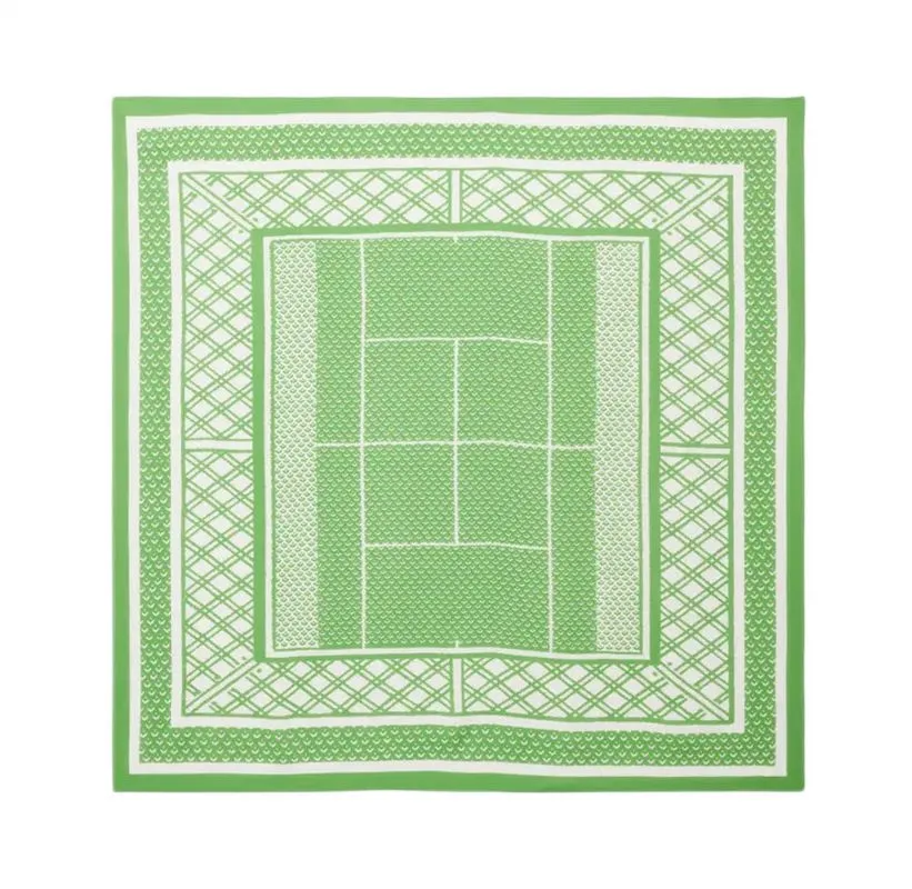 Lacoste Print Scarf - billiard green/flour Lacoste Print Scarf - billiard green/flour