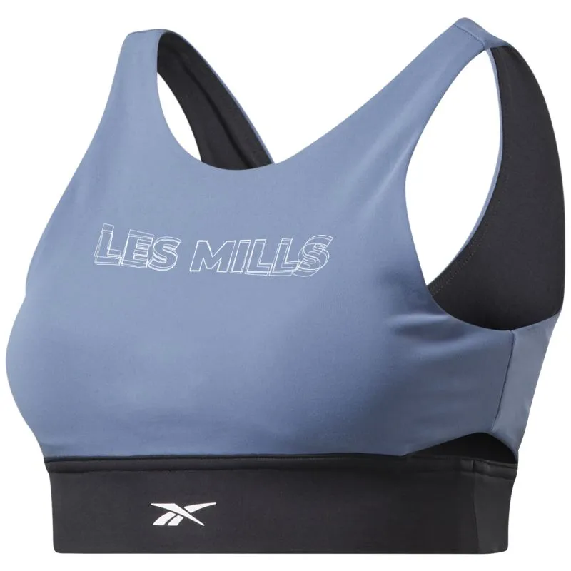 Reebok Less Mills Beyond The Sweat Crop Top - blue state