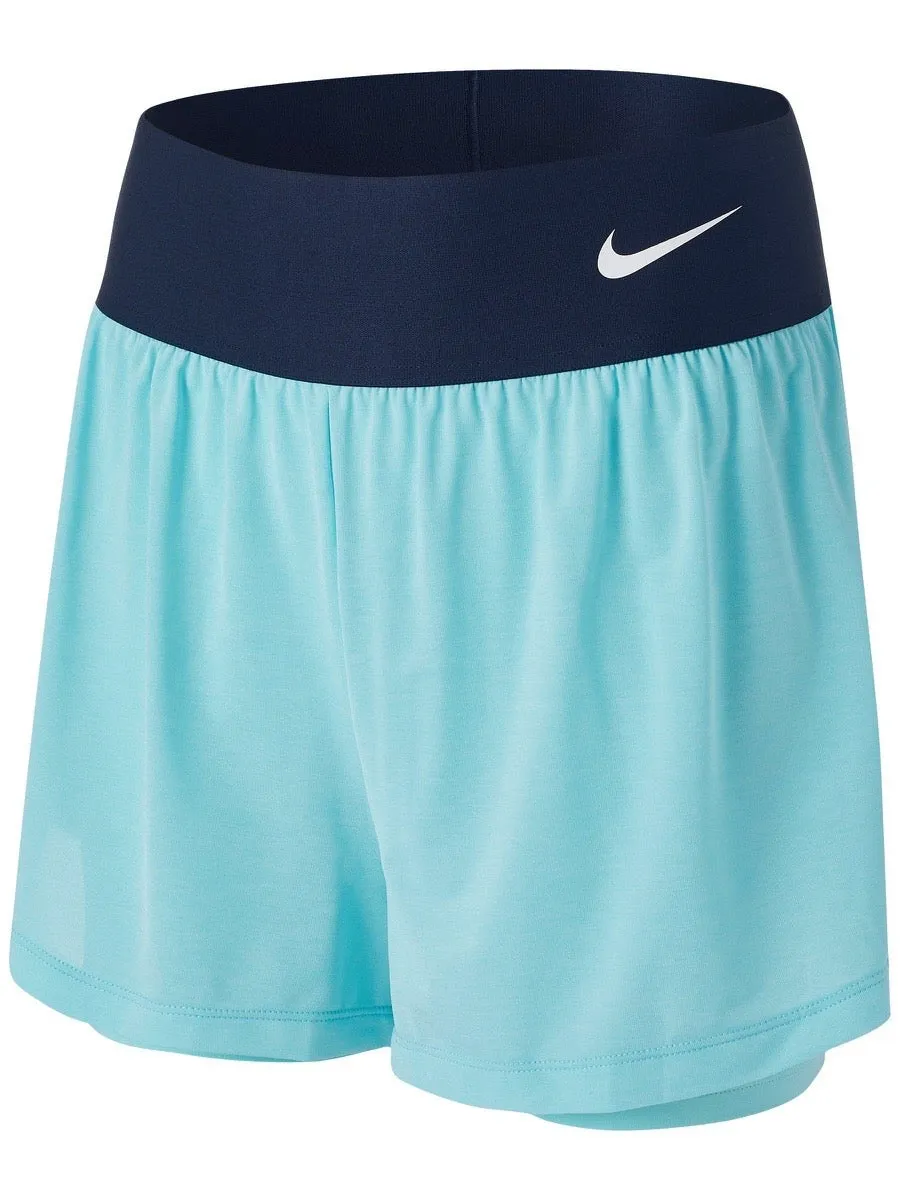 Nike Court Dri-Fit Advantage Short W - copa/copa/obsidian/white