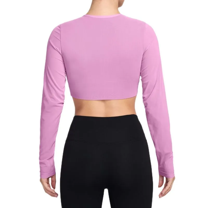 Nike Court Paris Slam Long Sleeve Cropped Tennis - light magenta/tattoo/light magenta/black