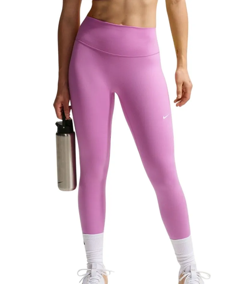Nike One Seamless Front High Waisted Full Length - lt magenta/white Nike One Seamless Front High Waisted Full Length - lt magenta/white