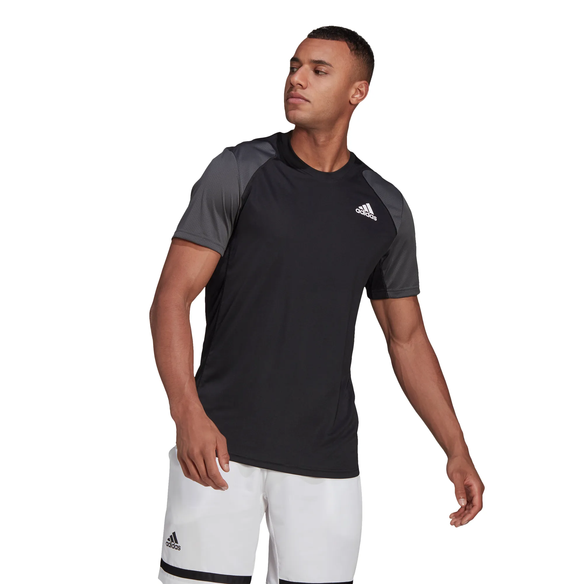 Adidas Club Tee M - black/grey six/white