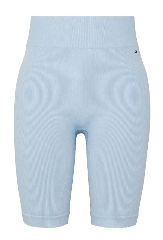Tommy Hilfiger HW Seamless Washed Ribbed Shorts - vessel blue