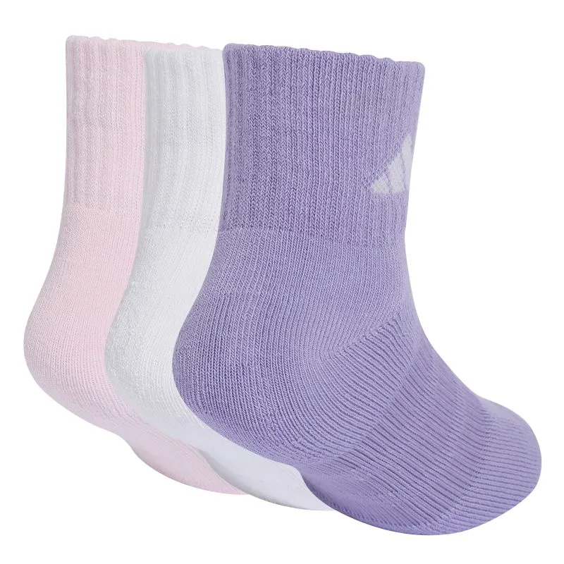 Adidas Kids Cushioned Ankle 3P - magic lilac/white/clear pink