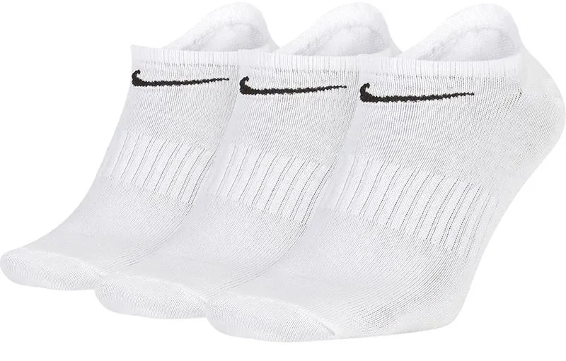 Nike Everyday Cotton Lightweight No Show- 3 pary/white/black