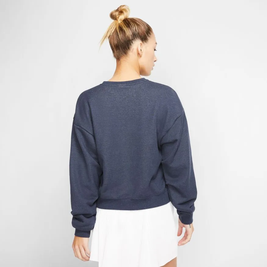 Nike Court Heritage Long Sleeve Sweatshirt - obsidian heather
