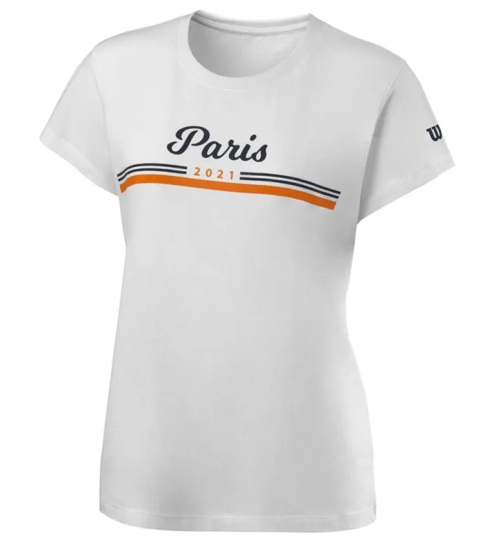 Wilson Paris 2021 Tech Tee W - white