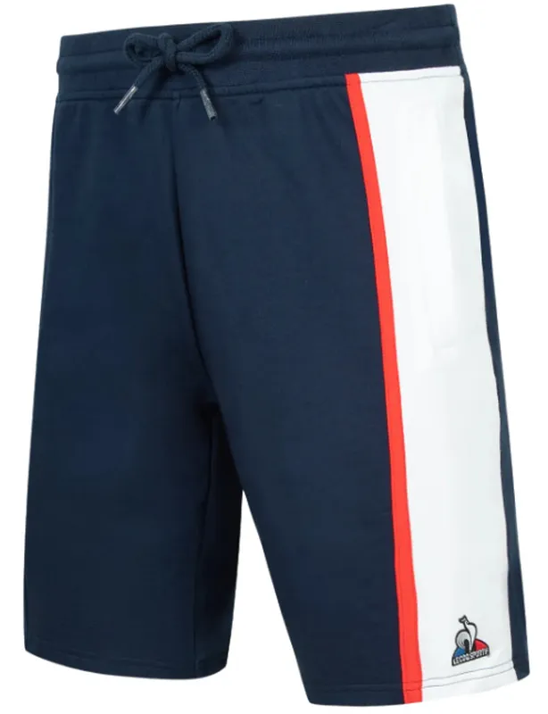 Le Coq Sportif Saison 1 Short Regular No.1 M - bleu nuit/new optical white Le Coq Sportif Saison 1 Short Regular No.1 M - bleu nuit/new optical white
