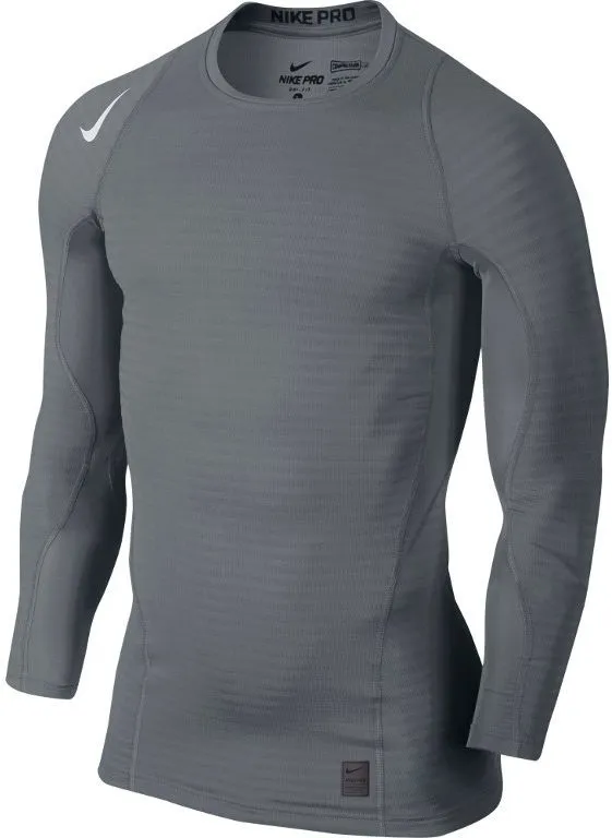 nike-warm-comp-ls-mock-cool-grey-1 Nike Warm Comp LS Mock - cool grey