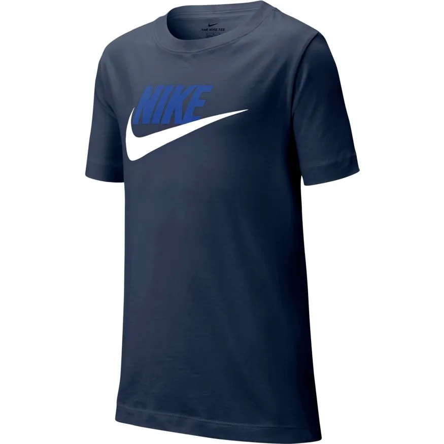 Nike Swoosh Tee Futura Icon TD - midnight navy/white