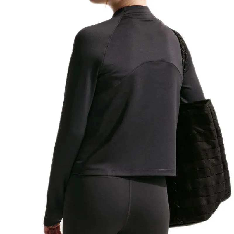 Nike Pro Dri-Fit Half Zip Long Sleeve - black/black/white