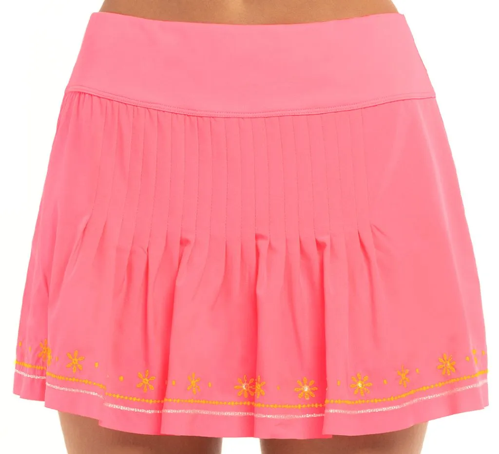 Lucky in Love Embroidery Long Stitch Around - neon pink