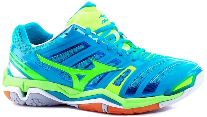 mizuno-wave-stealth-4-blue-lime-white Mizuno Wave Stealth 4 - blue/lime/white