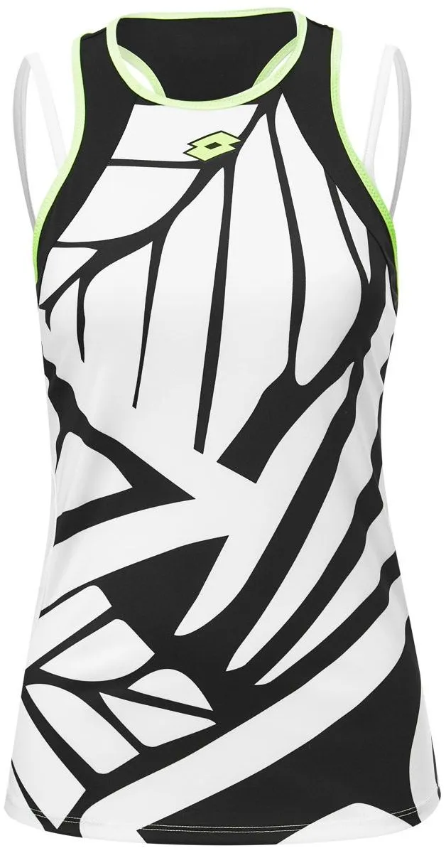 Lotto Top Ten W III Tank PRT PL - bright white/all black