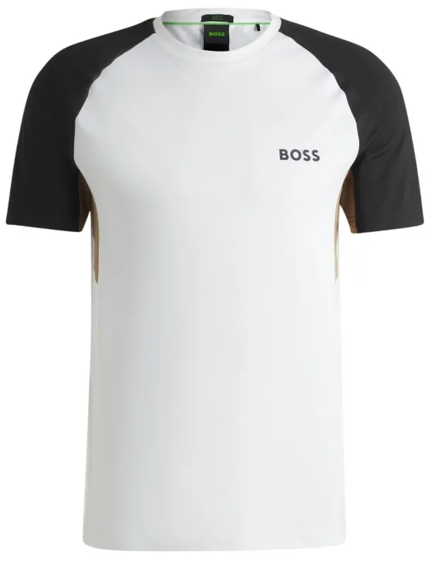 Men's T-shirt BOSS Active Colour Blocked - White