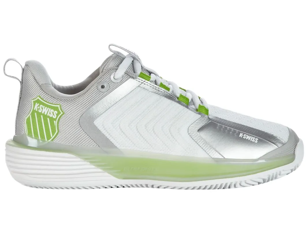K-Swiss Ultrashot 3 HB - white/gray violet/lime green