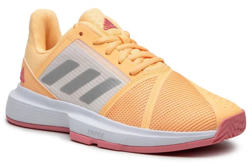 Adidas CourtJam Bounce W - acid orange/silver metallic/hazy rose