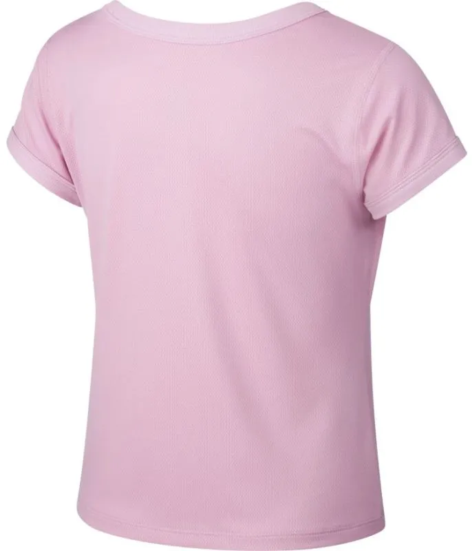 Nike Court G Dry Top SS - pink rise/white