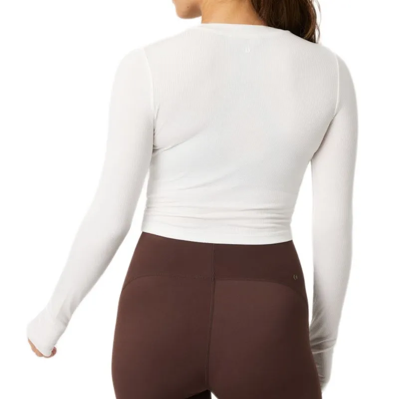 Björn Borg Studio Ribbed Cropped Long Sleeve - tofu
