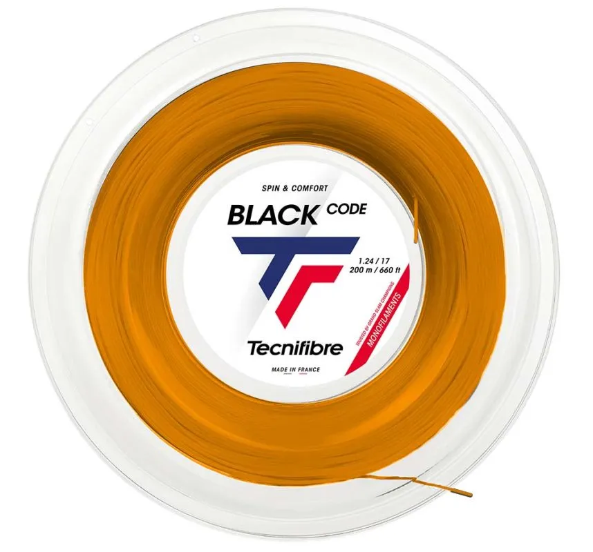 Tennis String Tecnifibre Black Code (200 m) - fire - Red
