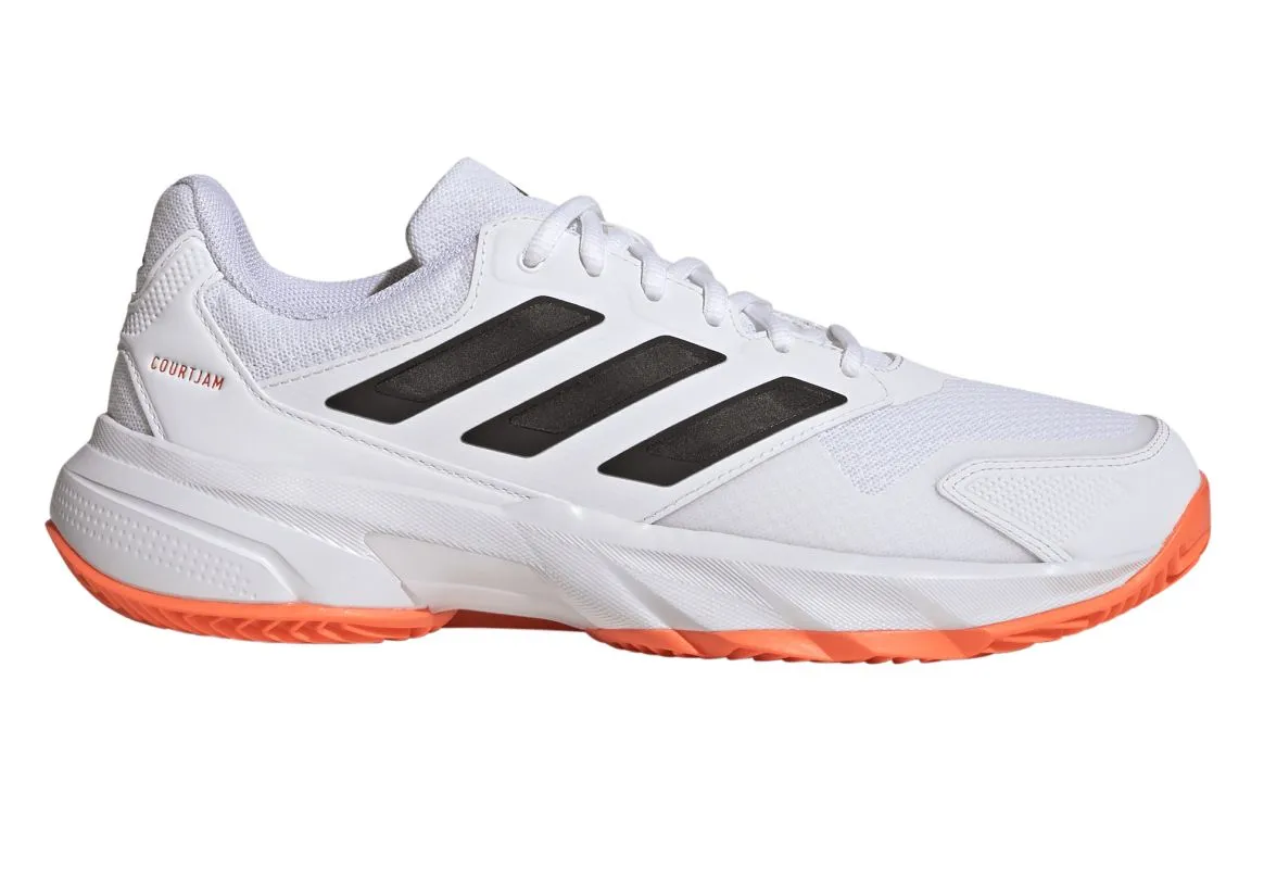 Adidas CourtJam Control 3 M Clay - cloud white/core black/lucid orange Adidas CourtJam Control 3 M Clay - cloud white/core black/lucid orange