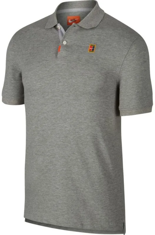 Nike Polo Heritage Slim - dark grey heather/wolf grey