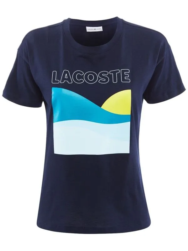 Lacoste Women's Spring See T-Shirt - navy/multicolor