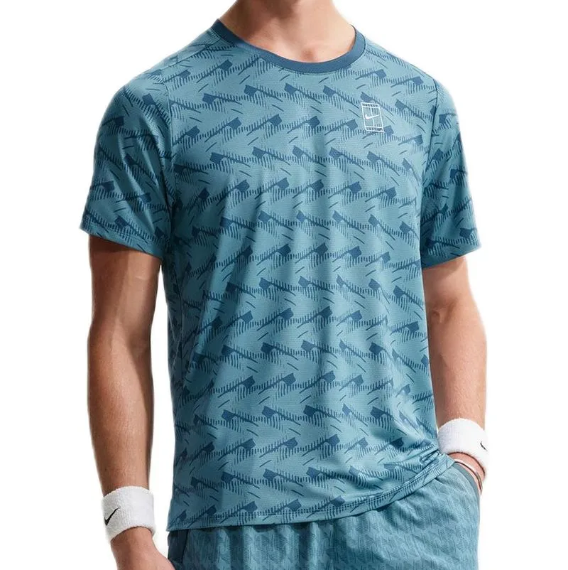 Nike Court Dri-Fit Advantage Print - new slate/white