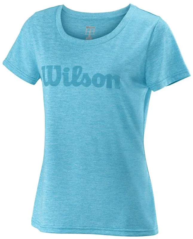 Wilson Uwii Script Tech Tee - blue atoll