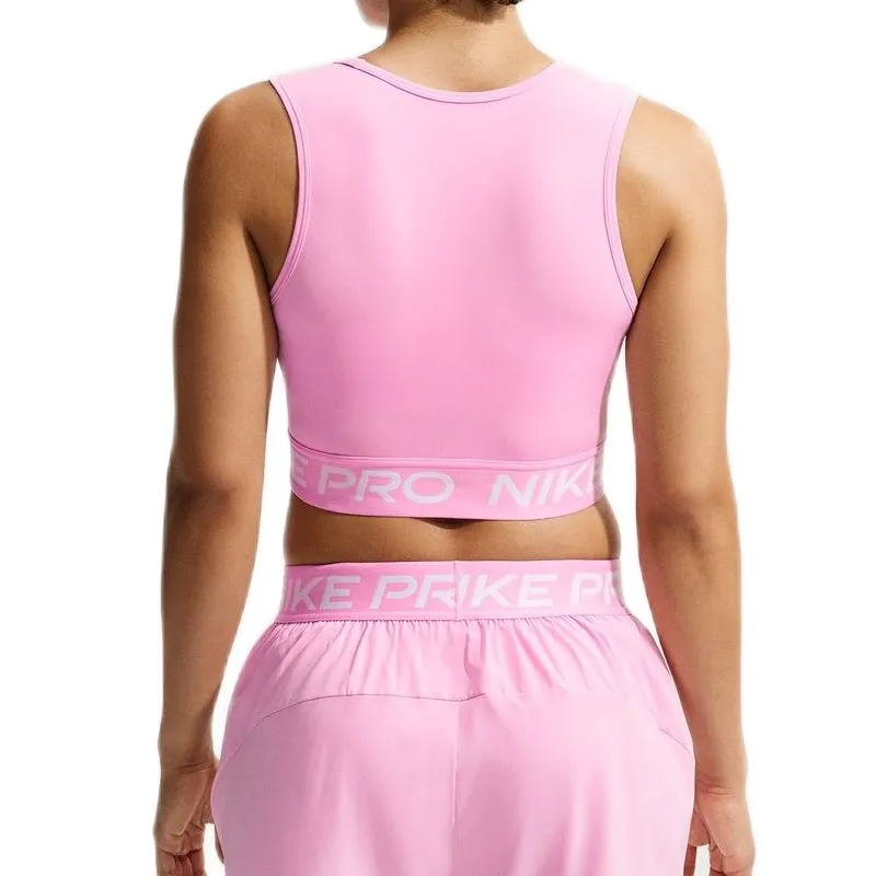Nike Pro Dri-Fit Cropped - pink rise/white