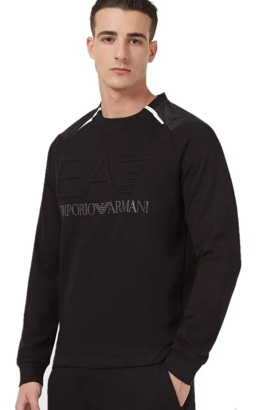 EA7 Man Jersey Sweatshirt - black EA7 Man Jersey Sweatshirt - black