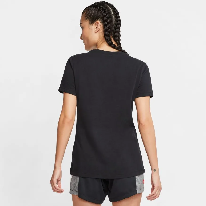 Nike Dry Tee DFC Crew W - black/black/heather/white