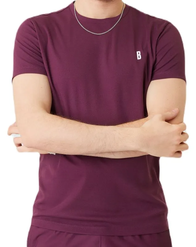 Björn Borg Ace T-shirt Stripe - grape wine