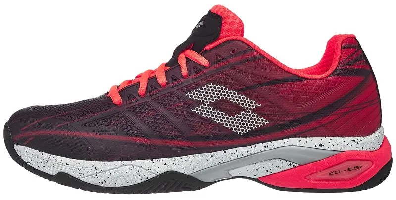 Lotto Mirage 300 Clay - fiery coral/all white