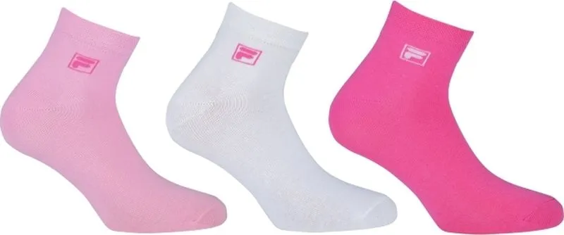 Fila Quarter Plain Socks F9303 - 3 pary/pink panther