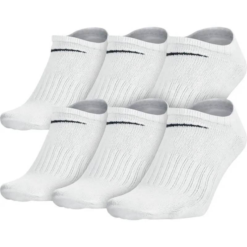 Nike Everyday Cotton Lightweight No Show - 6 par/white/black