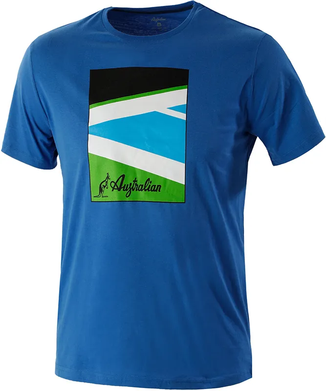 Australian Jersey T-Shirt With Print - blu zafiro