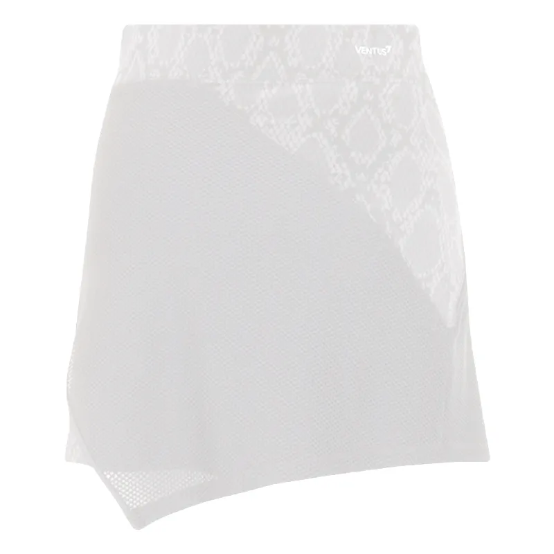 EA7 Woman Jersey Miniskirt - white python