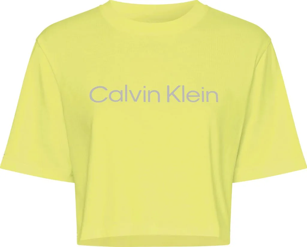 Calvin Klein SS Cropped T-shirt - sunny lime Calvin Klein SS Cropped T-shirt - sunny lime