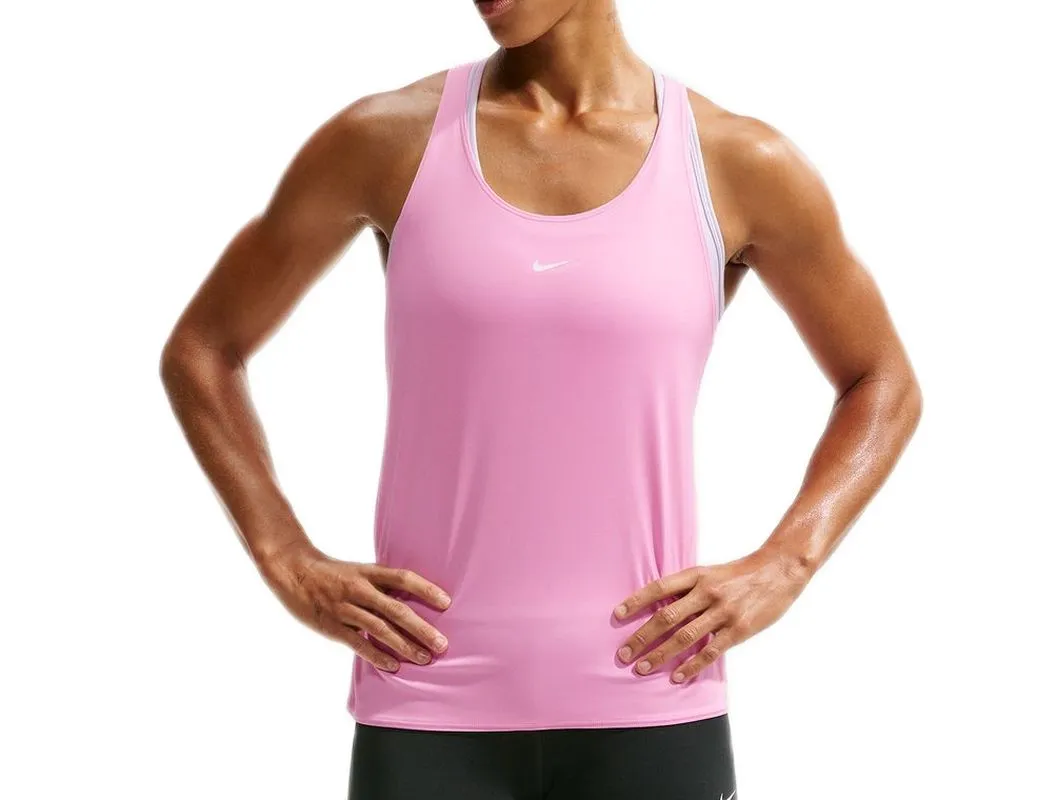 Nike Dri-Fit Pro Tank - pink rise/white