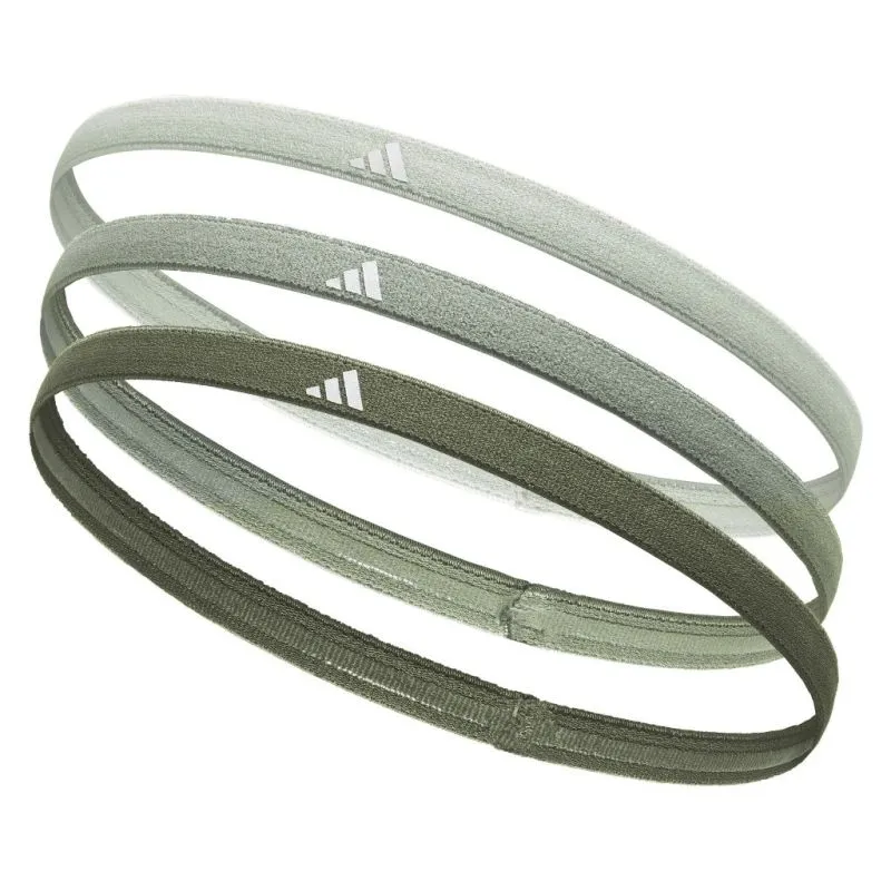Adidas Hairband 3P - linen green/silver green/olive