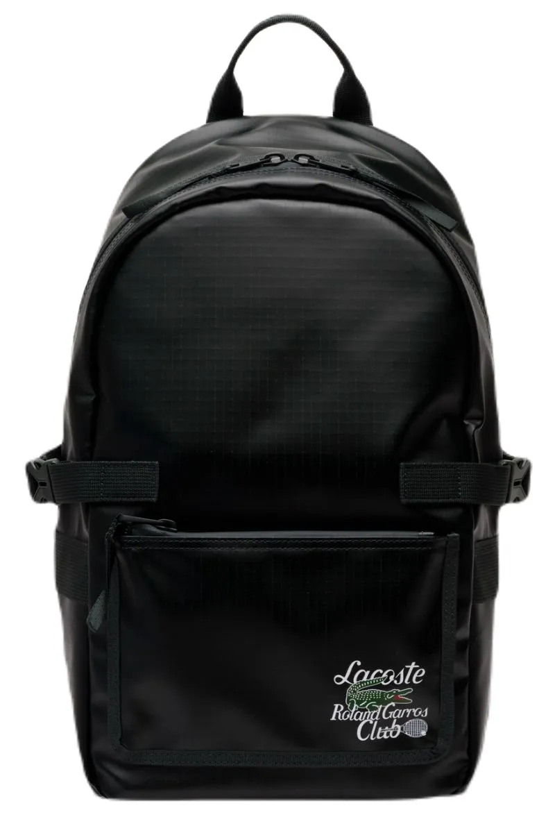 Lacoste Roland Garros Edition Contrast Branding Backpack - sinople Lacoste Roland Garros Edition Contrast Branding Backpack - sinople