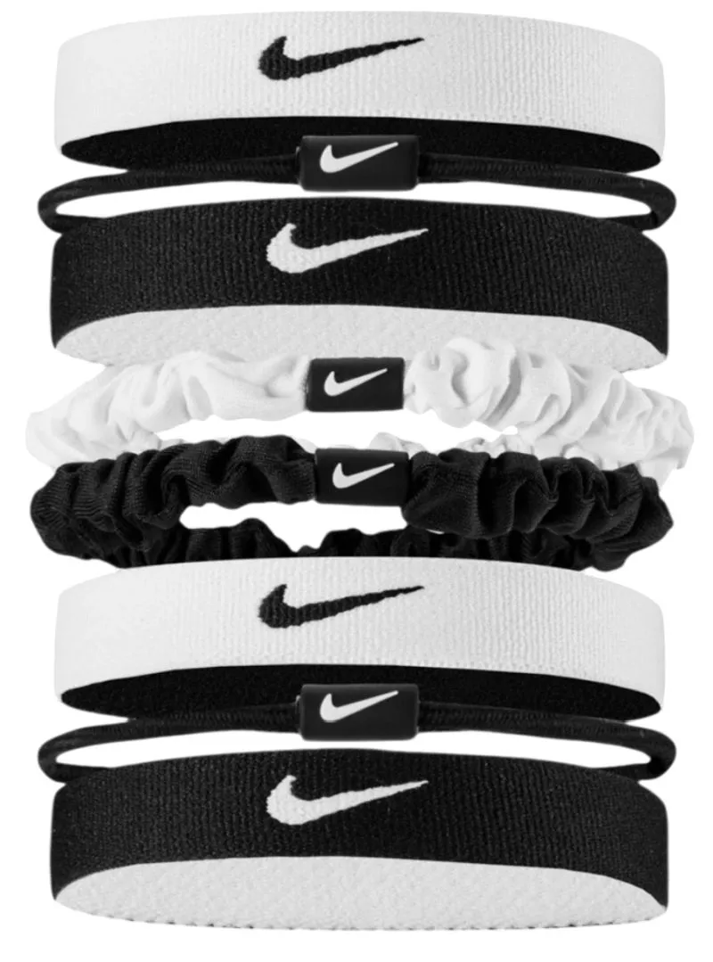 Nike Flex Hair Tie 8P - white/black/black