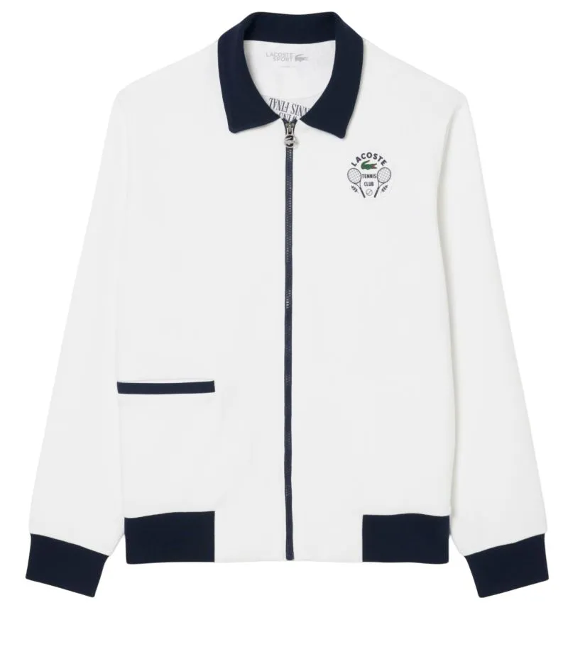Lacoste Tennis Heritage Ultra Dry - white/navy blue Lacoste Tennis Heritage Ultra Dry - white/navy blue