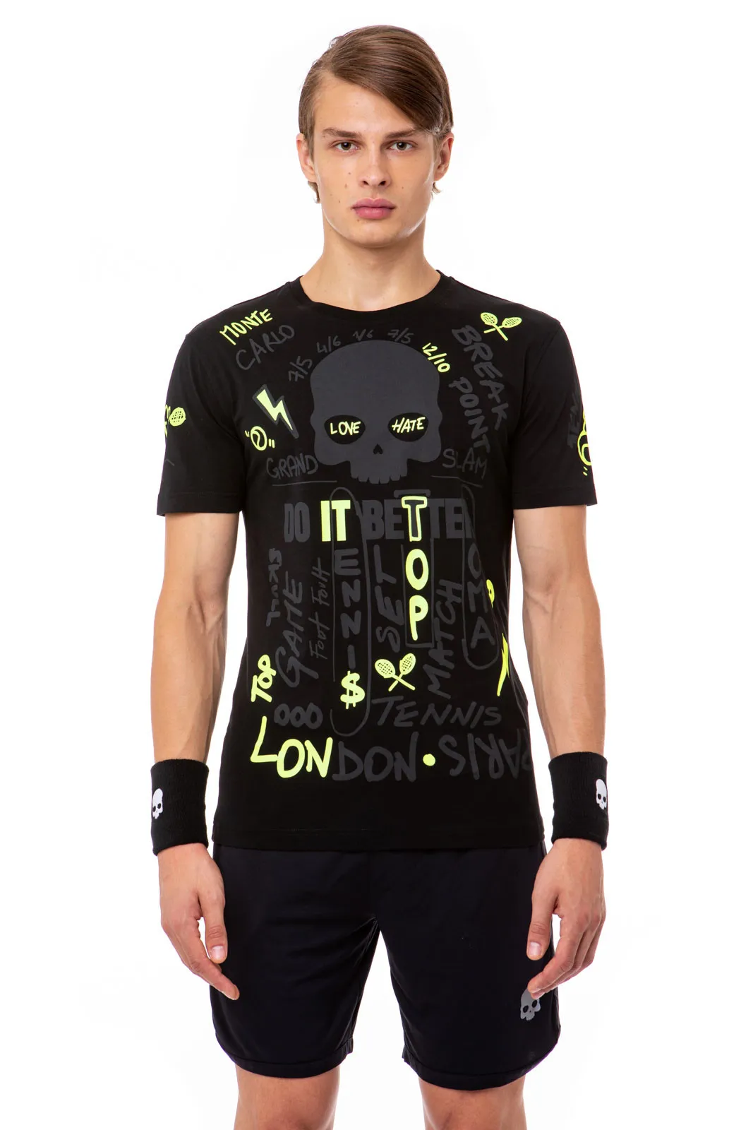 Hydrogen Graffiti Tee Man - black/yellow fluo Hydrogen Graffiti Tee Man - black/yellow fluo